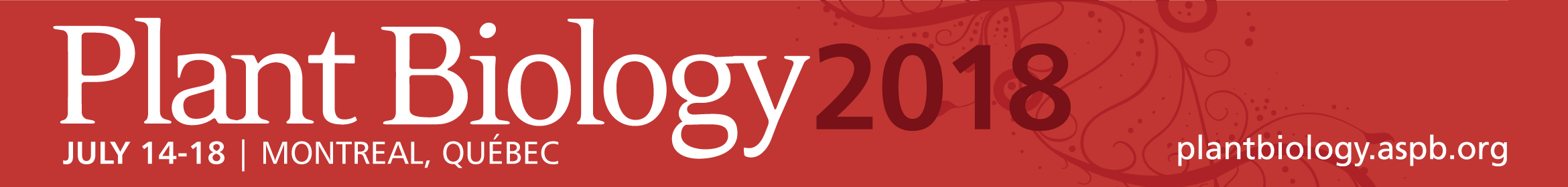 Plant Biology 2018 Main banner