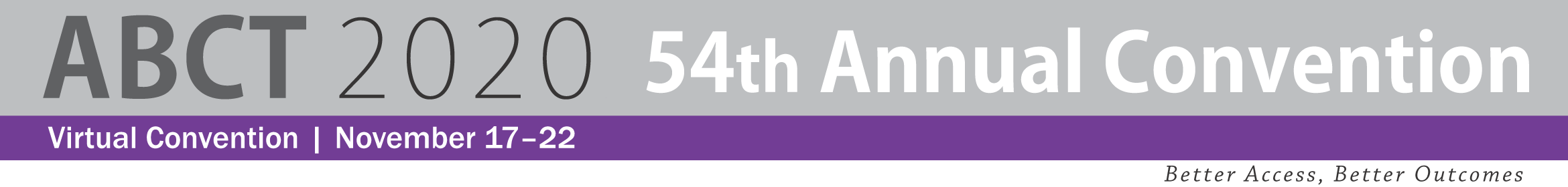 ABCT 54th Annual Convention Main banner