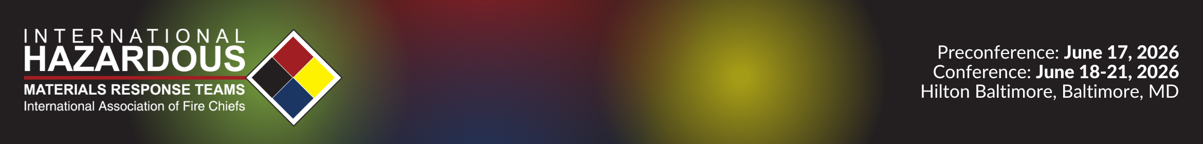 2026 Int'l Hazardous Materials Response Teams Conf Main banner