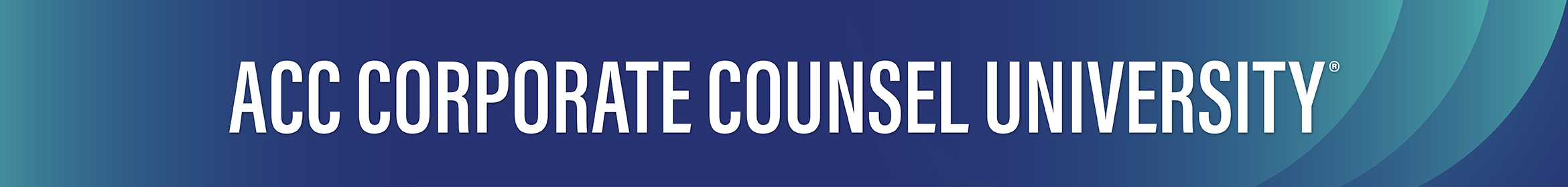 2026 ACC Corporate Counsel University® Main banner