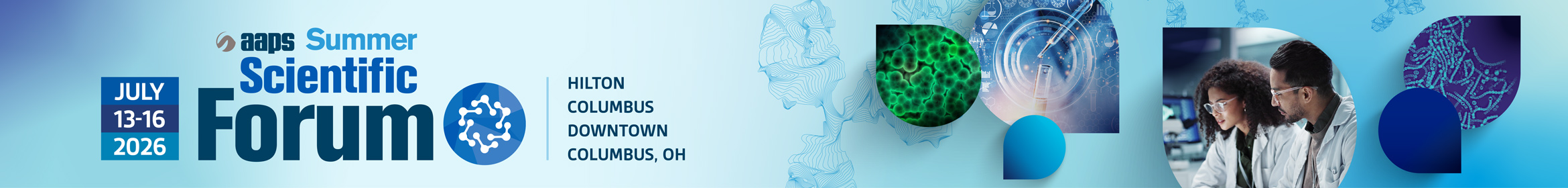 AAPS 2026 Summer Scientific Forum Main banner