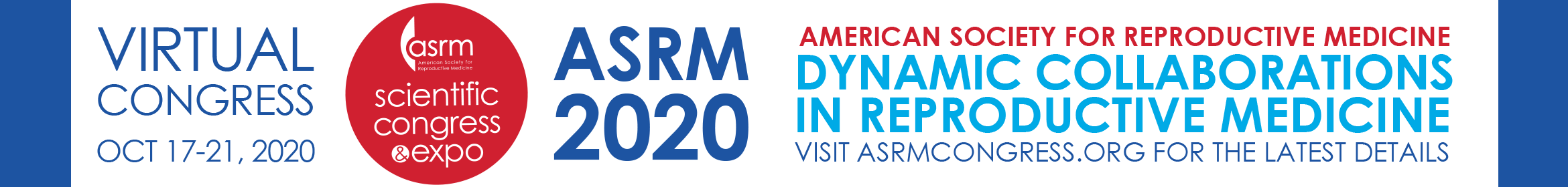 ASRM 2020 Virtual Scientific Congress  Main banner