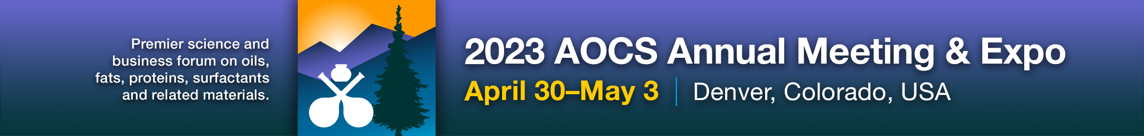 2023 AOCS Annual Meeting & Expo Main banner