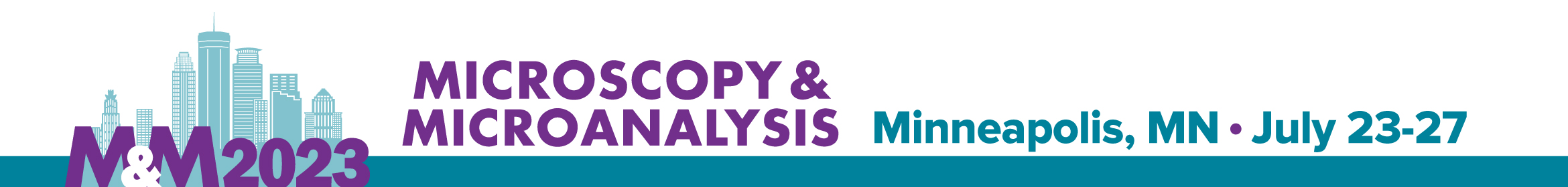 M&M 2023 Meeting (Microscopy & Microanalysis) Main banner