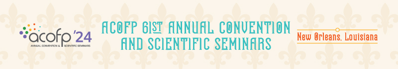 ACOFP 61 Annual Convention and Scientific Seminars Main banner