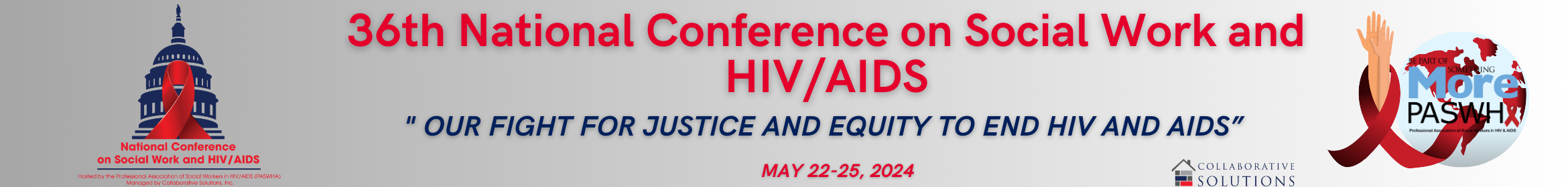 36th National Conference on Social Work and HIV/AI Main banner