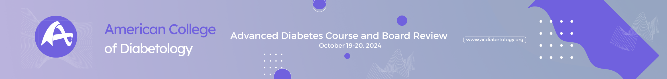 ACD Advanced Diabetes Course and Board Review Main banner