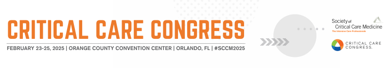 2025 Critical Care Congress Main banner