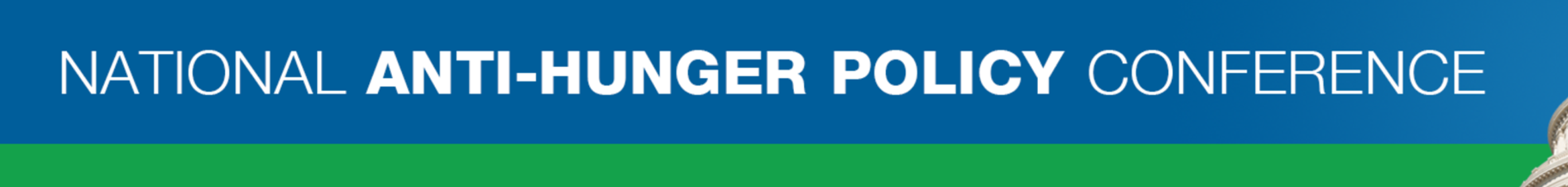 2025 National Anti-Hunger Policy Conference Main banner