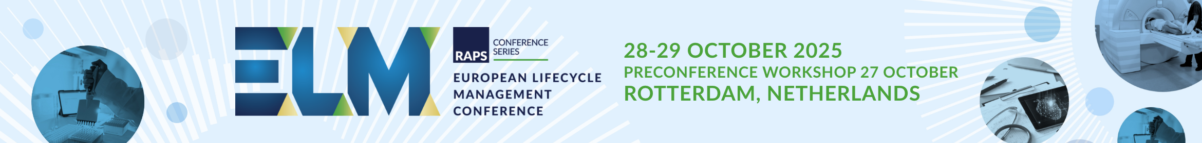 RAPS 2025 European Lifecycle Management Conference Main banner