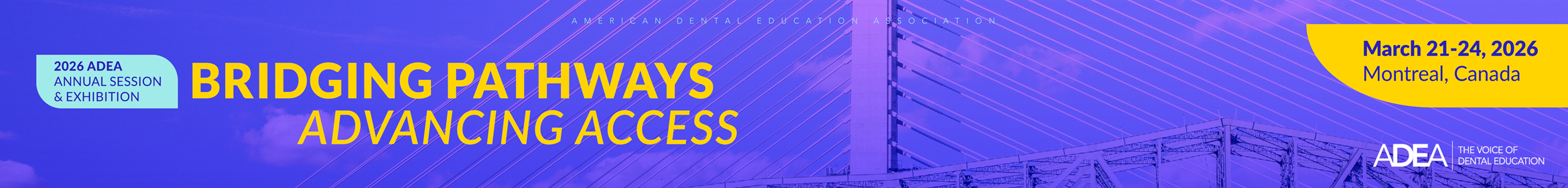 2026 ADEA Annual Session & Exhibition Main banner