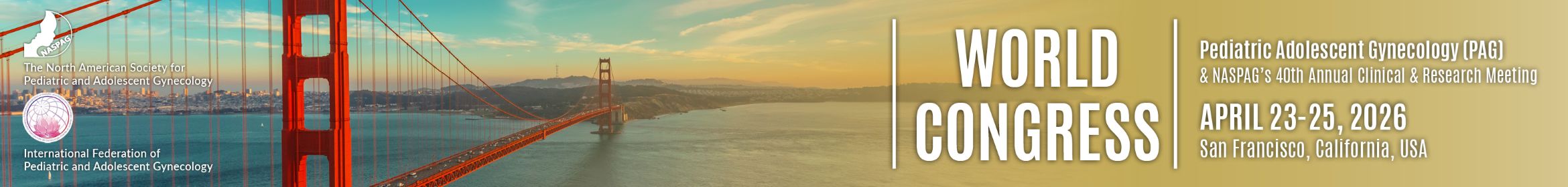 World Congress Pediatric Adolescent Gynecology Main banner