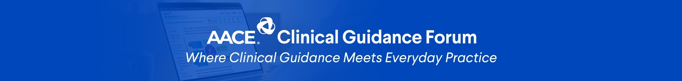 2025 AACE Clinical Guidance Forum Main banner