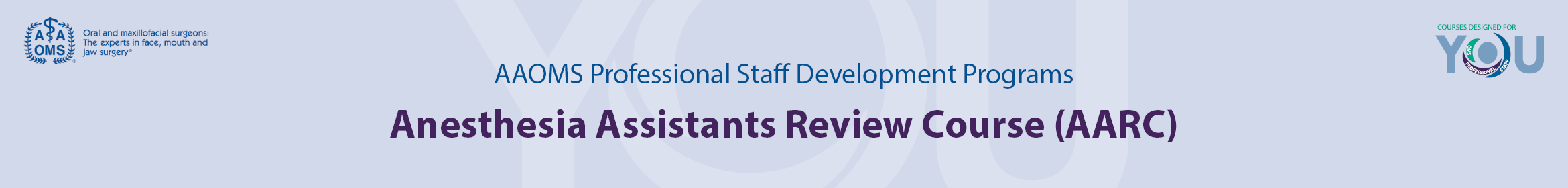 2026 Anesthesia Assistants Review Course Main banner