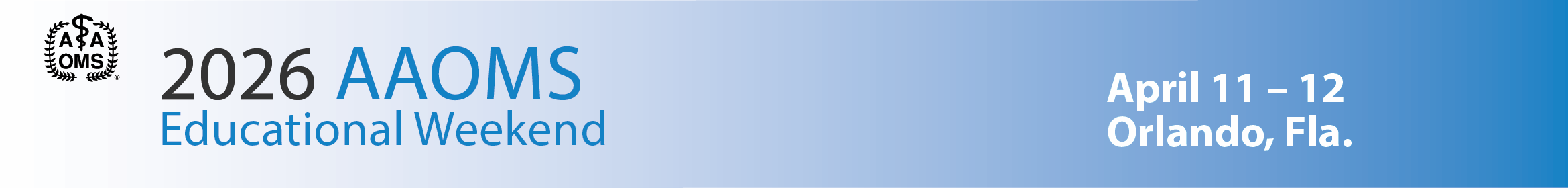 2026 Educational Weekend Main banner