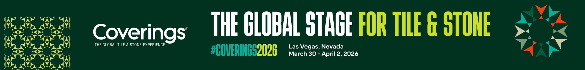 Coverings 2026 Main banner