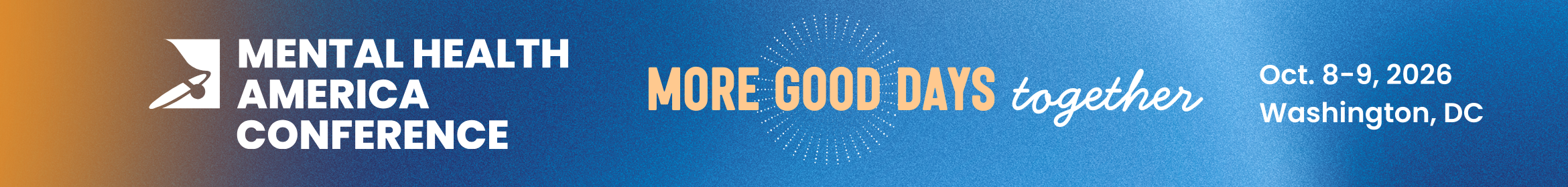 2026 Mental Health America Conference Main banner