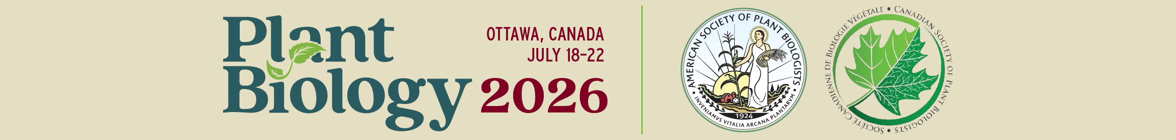Plant Biology 2026 Main banner