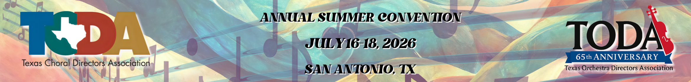 2026 TCDA/TODA Annual Summer Convention Main banner