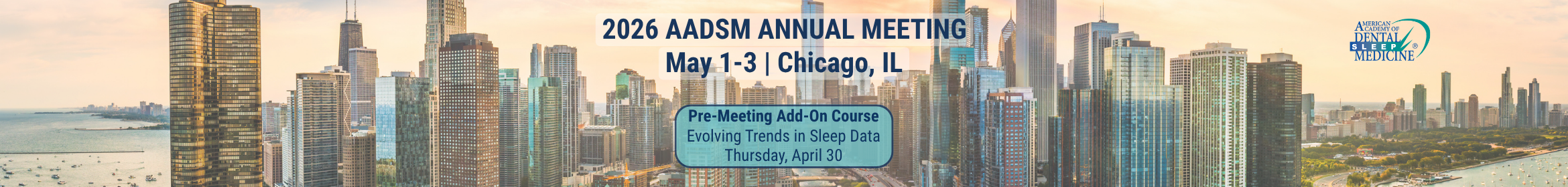 2026 AADSM Annual Meeting Main banner