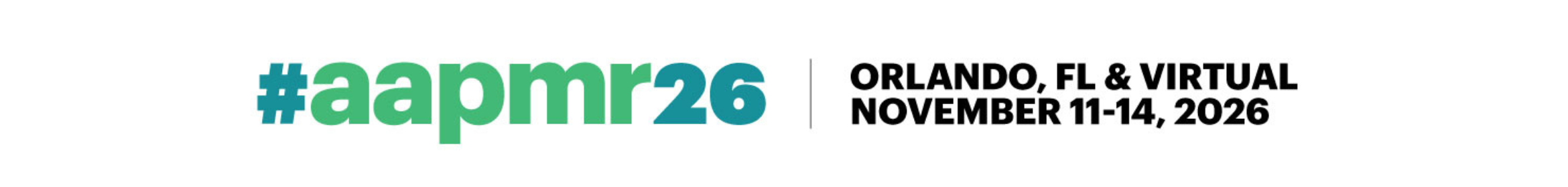 AAPM&R 2026 Main banner