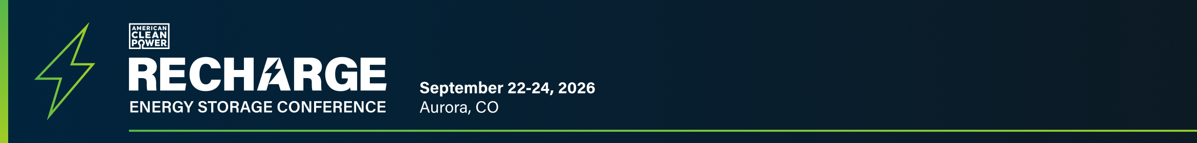 2026 RECHARGE Energy Storage Summit Main banner