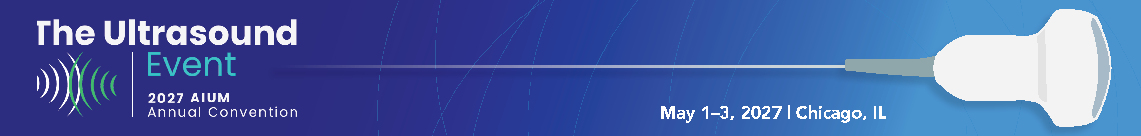 The Ultrasound Event 2027 AIUM Annual Convention banner