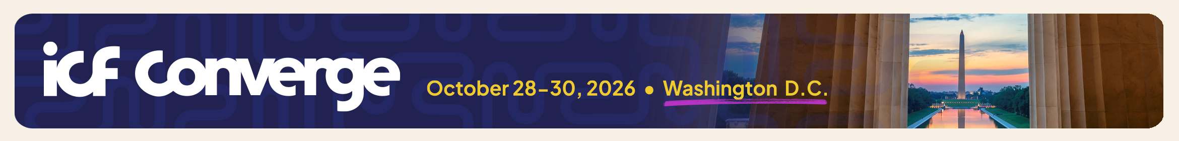 ICF Converge 2026 Main banner