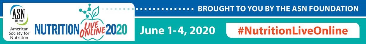NUTRITION 2020 LIVE ONLINE Main banner