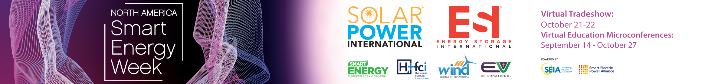 2020 SPI, ESI, and North America Smart Energy Week Main banner