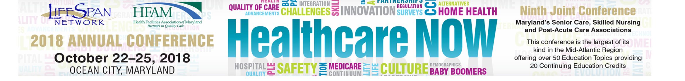 2018 LifeSpan/HFAM Joint Conference - HealthcareNOW Main banner